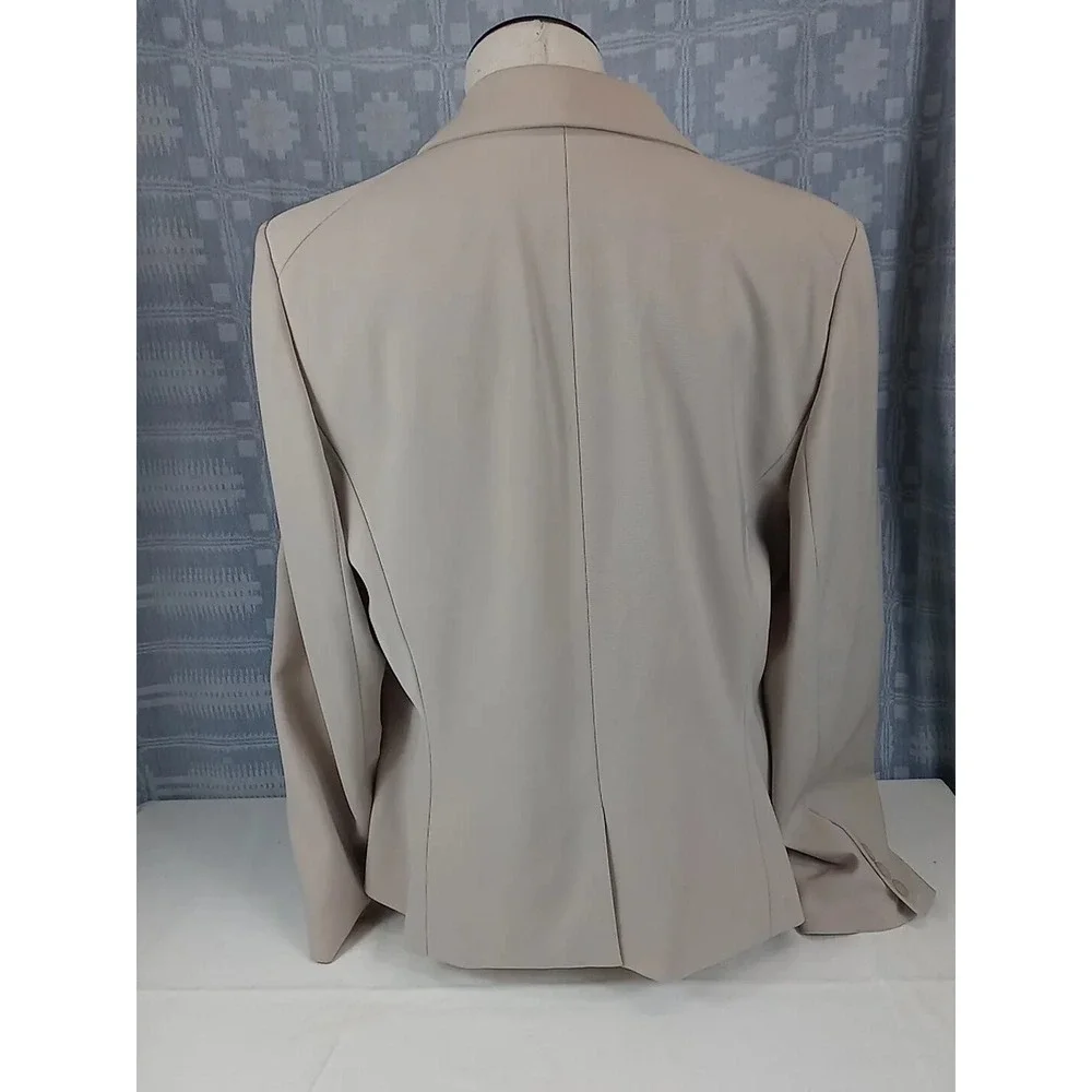 Vintage Travis Ayers Blazer Womens Size 14 Suit Jacket Tan Dress Jacket‎